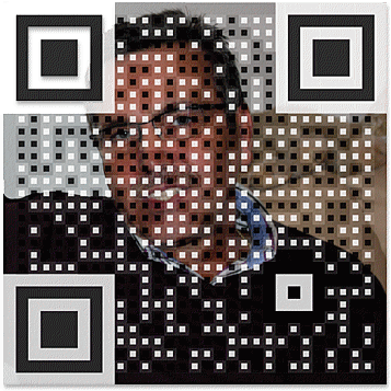 Barevný QR kód s fotkou