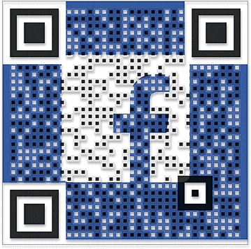 Barevný QR kód Facebook