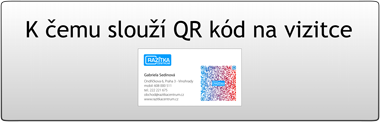 Barevné QR kódy na vizitkách